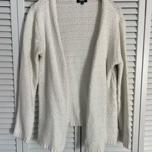 Premise Cream Open-Front Cardigan